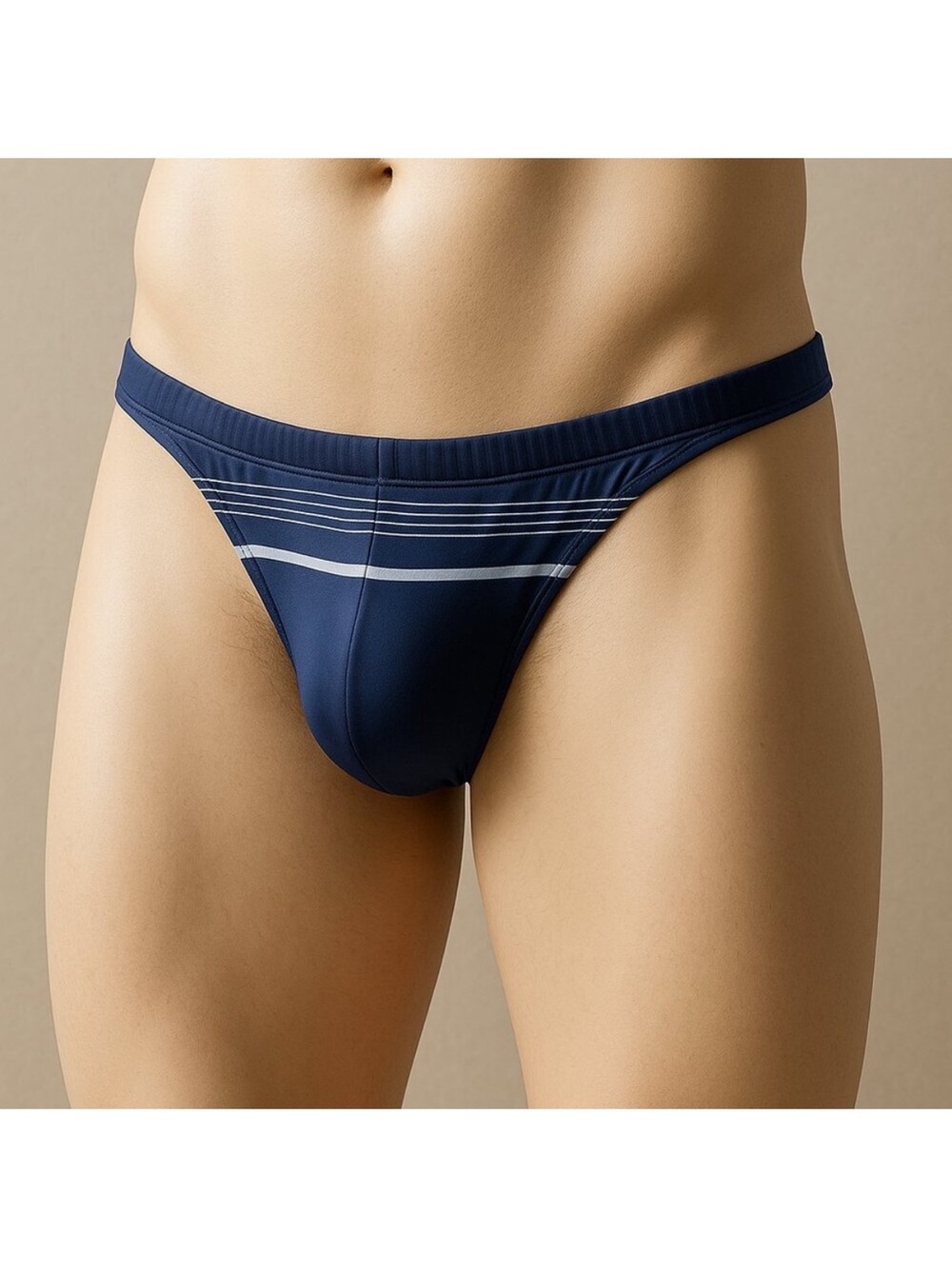 Charlies Navy Blue Men's Swim Brief Thong